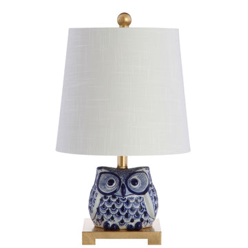 Justina 16" Ceramic Mini LED Table Lamp - JONATHAN Y